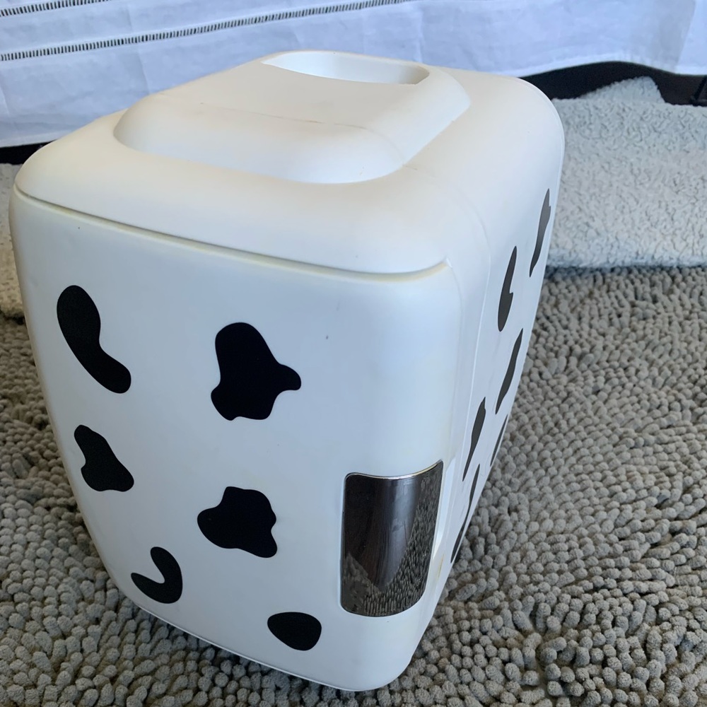 Cow Print Skincare Fridge